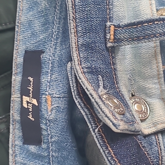 7 for all Mankind Wide Waistband double loop High Waist Skinny Size 24 - Picture 10 of 11